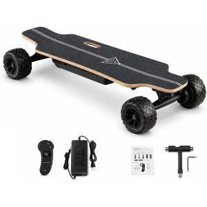 Longboard électrique à grandes roues